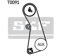 Kit cinghia distribuzione con profilo dente arrotondato VKMA 01002 SKF per VW