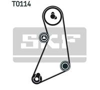Kit cinghia distribuzione con profilo dente arrotondato VKMA 01021 SKF per VW