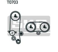 Kit cinghia distribuzione con profilo dente arrotondato VKMA 01122 SKF per VW