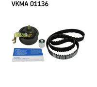 Kit cinghia distribuzione con profilo dente arrotondato VKMA 01136 SKF per AUDI