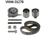 Kit cinghia distribuzione con profilo dente arrotondato VKMA 01278 SKF per AUDI