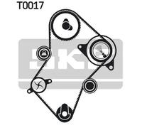Kit cinghia distribuzione con profilo dente arrotondato VKMA 03244 SKF per FIAT