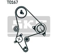 Kit cinghia distribuzione con profilo dente arrotondato VKMA 03264 SKF per FIAT