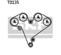 Kit cinghia distribuzione con profilo dente arrotondato VKMA 05501 SKF per OPEL