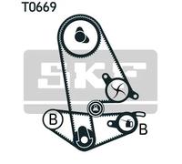 Kit cinghia distribuzione con profilo dente arrotondato VKMA 93600 SKF per HONDA