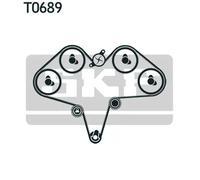 Kit cinghia distribuzione con profilo dente arrotondato VKMA 95039 SKF