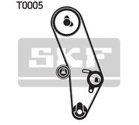 Kit cinghia distribuzione con profilo dente trapezoidale VKMA 01000 SKF per AUDI