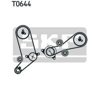 Kit cinghia distribuzione con profilo dente trapezoidale VKMA 01270 SKF per VW