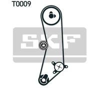 Kit cinghia distribuzione con profilo dente trapezoidale VKMA 02202 SKF per FIAT