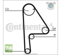 Kit cinghia distribuzione ContinentalCtam per HONDA CIVIC VII
