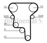 CONTITECH CT1023K1 Kit cinghia di distribuzione