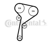 Kit cinghia distribuzione CT1184K1 CONTINENTAL CTAM per RENAULT NISSAN DACIA