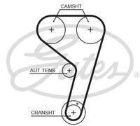 GATES Kit cinghie dentate per FORD K01T359HOB