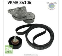Kit Cinghia Servizi Con Tenditore SKF per FORD TRANSIT TOURNEO FOCUS #l6