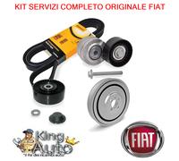 KIT CINGHIA SERVIZI + PULEGGIA ALBERO MOTORE COMPLETO FIAT BRAVO 1.9 2.0 150CV