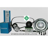 Kit cinghia servizi tendicinghia puleggia albero motore per Alfa 147 19 JTD JTDM