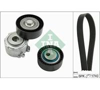 Kit cinghia trapezoidale multirighe 529 0017 10 INA per FIAT PEUGEOT CITROËN