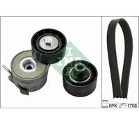 Kit cinghia trapezoidale multirighe 529 0046 10 INA per PEUGEOT CITROËN FIAT