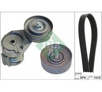 Kit cinghia trapezoidale multirighe 529 0108 10 INA per SEAT SKODA VW