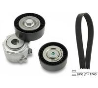 INA Kit cinghie Poly-V 529 0158 10 per Peugeot, Citroën, Fiat