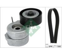 Kit cinghia trapezoidale multirighe 529 0293 10 INA per OPEL ASTRA J CORSA D