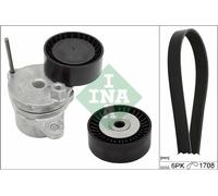 Kit cinghia trapezoidale multirighe 529 0310 10 INA per PEUGEOT CITROËN OPEL