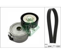 Kit cinghia trapezoidale multirighe 529 0357 10 INA per PEUGEOT CITROËN LANCIA