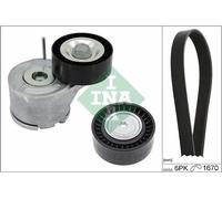 Kit cinghia trapezoidale multirighe 529 0380 10 INA per FIAT PEUGEOT OPEL