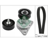Kit cinghia trapezoidale multirighe 529 0385 10 INA per FORD FOCUS I Turnier