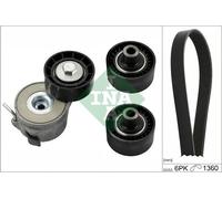 Kit cinghia trapezoidale multirighe 529 0404 10 INA per PEUGEOT CITROËN FIAT
