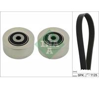 Kit cinghia trapezoidale multirighe 529 0405 10 INA per PEUGEOT CITROËN