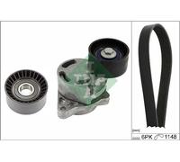 Kit cinghia trapezoidale multirighe 529 0407 10 INA per RENAULT OPEL NISSAN