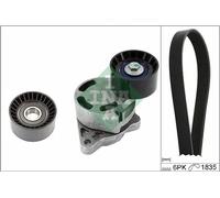Kit cinghia trapezoidale multirighe 529 0436 10 INA per RENAULT OPEL NISSAN