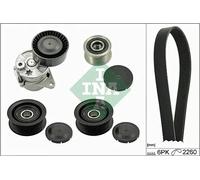 Kit cinghia trapezoidale multirighe con puleggia a ruota libera 529 0115 20 INA