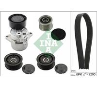 Kit cinghia trapezoidale multirighe con puleggia a ruota libera 529 0115 23 INA