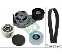 Kit cinghia trapezoidale multirighe con puleggia a ruota libera 529 0482 20 INA