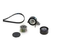 Gates Kit Cinghie Poly-V K027PK1705 EPDM con puleggia a ruota libera per NISSAN