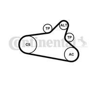 Kit cinghia trapezoidale multirighe con rullo tenditore 6PK1020 EXTRA K1 per DS