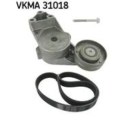 Kit cinghia trapezoidale multirighe VKMA 31018 SKF per SEAT VW SKODA