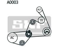 Kit cinghia trapezoidale multirighe VKMA 31020 SKF per AUDI VW SKODA