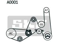 Kit cinghia trapezoidale multirighe VKMA 31051 SKF per AUDI VW