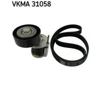 Kit cinghia trapezoidale multirighe VKMA 31058 SKF per SKODA VW SEAT