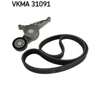 Kit cinghia trapezoidale multirighe VKMA 31091 SKF per VW SEAT