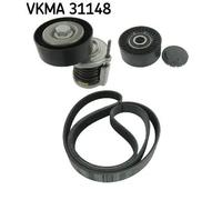 Kit cinghia trapezoidale multirighe VKMA 31148 SKF per VW TRANSPORTER T5 Autobus