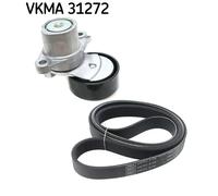 SKF Kit cinghie Poly-V VKMA 31272 per VW Golf Sportsvan VII