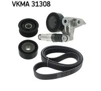 Kit cinghia trapezoidale multirighe VKMA 31308 SKF per AUDI A4 B7 A4 B7 Avant A5
