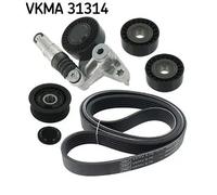 Kit cinghia trapezoidale multirighe VKMA 31314 SKF per VW AUDI