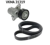 Kit cinghia trapezoidale multirighe VKMA 31319 SKF per AUDI VW