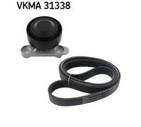 Kit cinghia trapezoidale multirighe VKMA 31338 SKF per VW SKODA