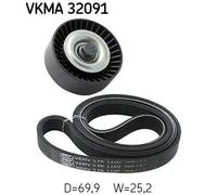 SKF VKMA 32091 Kit Cinghie Poly-V